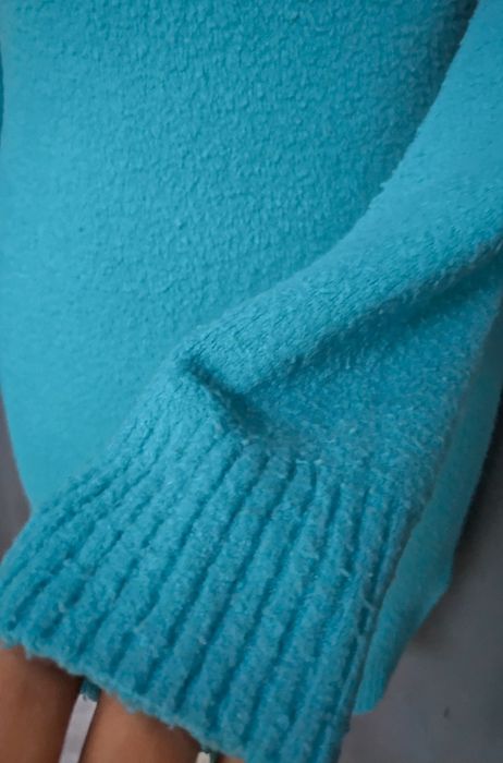 Golf tunika swetr sweter sukienka baranek miś