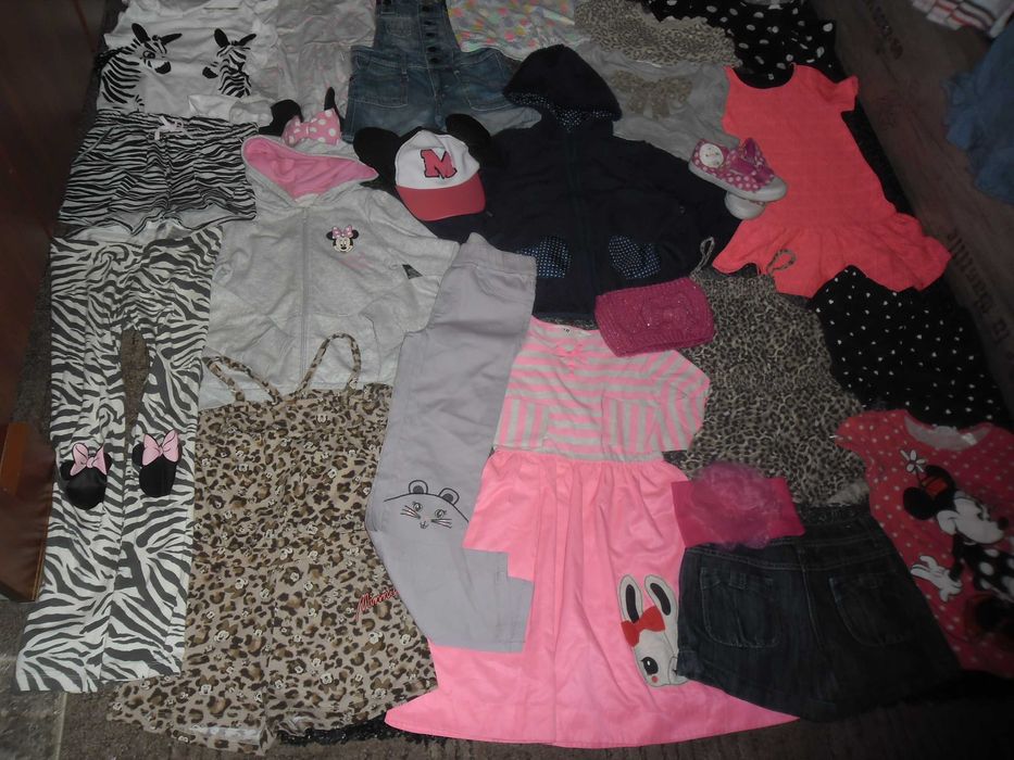 Zestaw ciuchów h&m next -lato na 6-8 lat 122/128- 6-8 lat 58szt+gratis