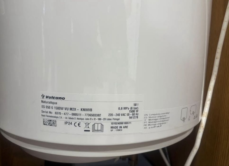 Vendo termoacumulador 50l