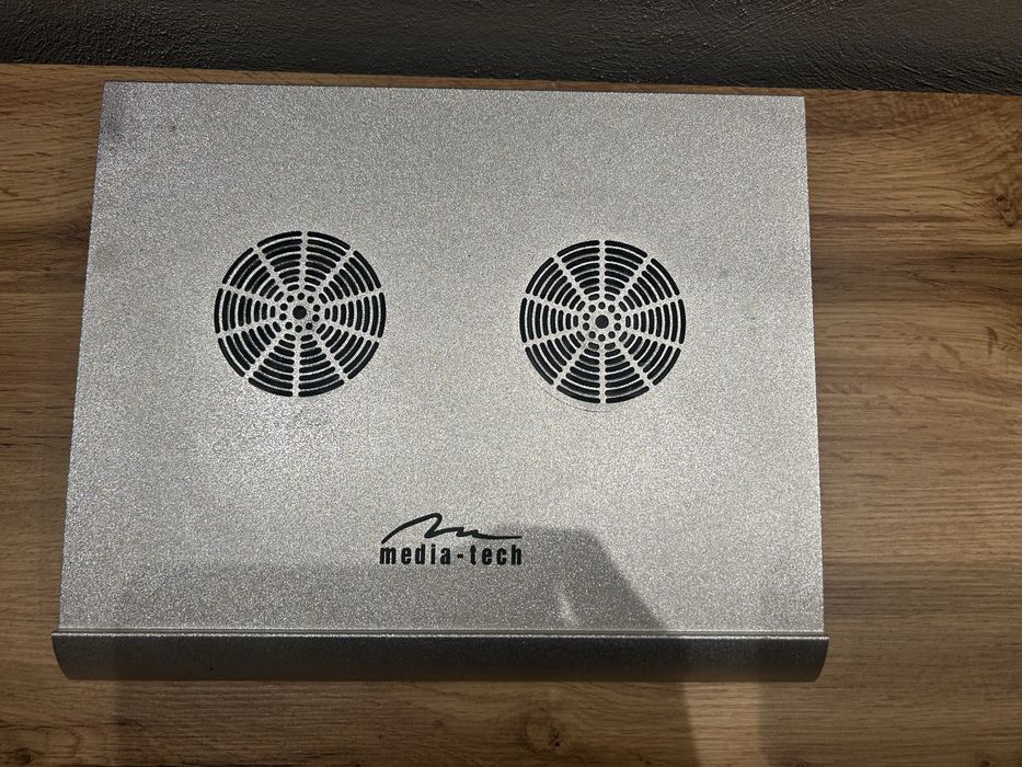 Podkładka chłodząca na laptopa aluminiowa 2 wentylatory