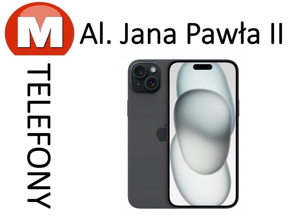 NOWY iPhone 15 128GB Czarny Oryginalnie Zapakowany AL JANA PAWŁA