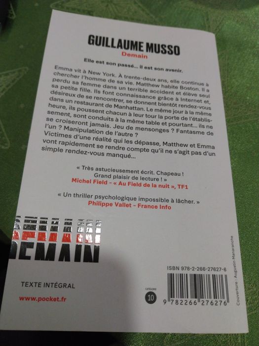 Demain. Portes incluídos.