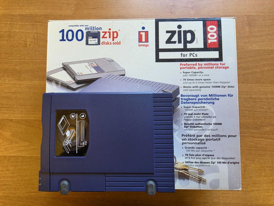 Iomega ZIP 100 wersja LPT NOWY dysk 100 MB w zestawie UNIKAT OKAZJA TANIO