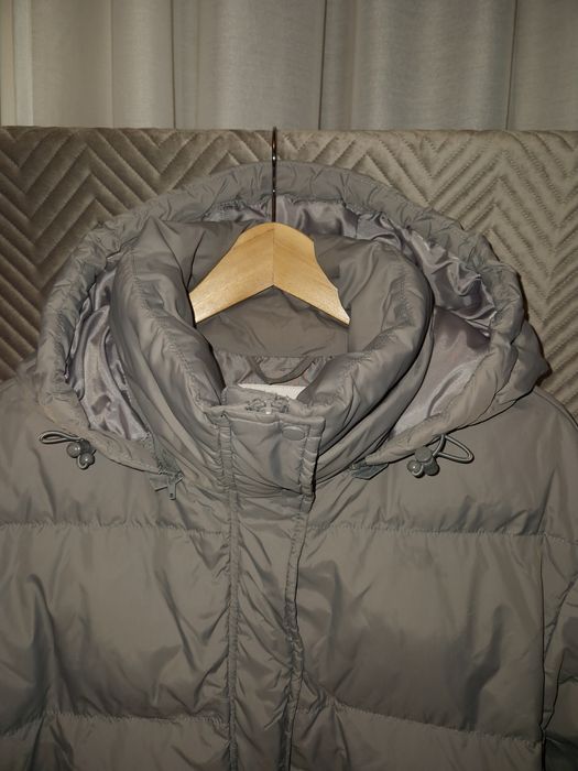 Puchowa kurtka puffer szara House XS / S oversize puch 80% pierze 20%