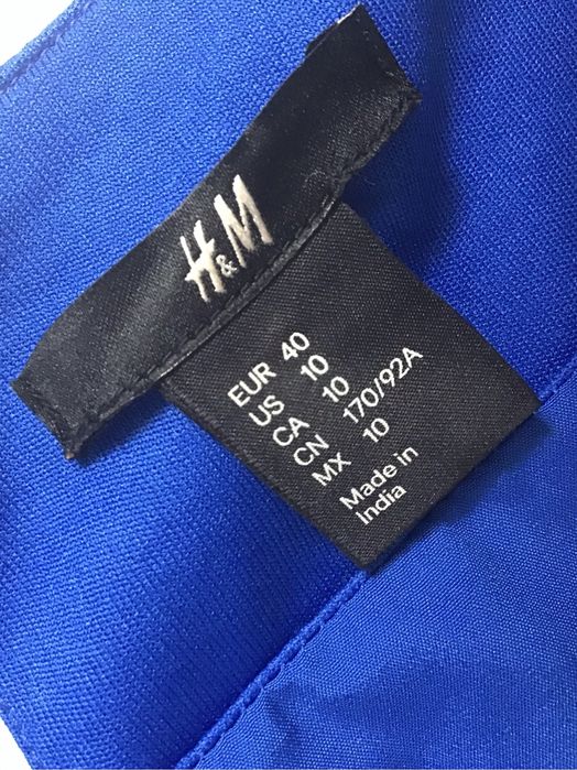 H&M Elegancka Letnia niebieska sukienka damska rozm 38 40 ML