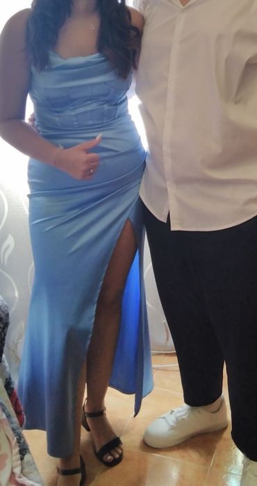 Vestido Azul usado uma vez