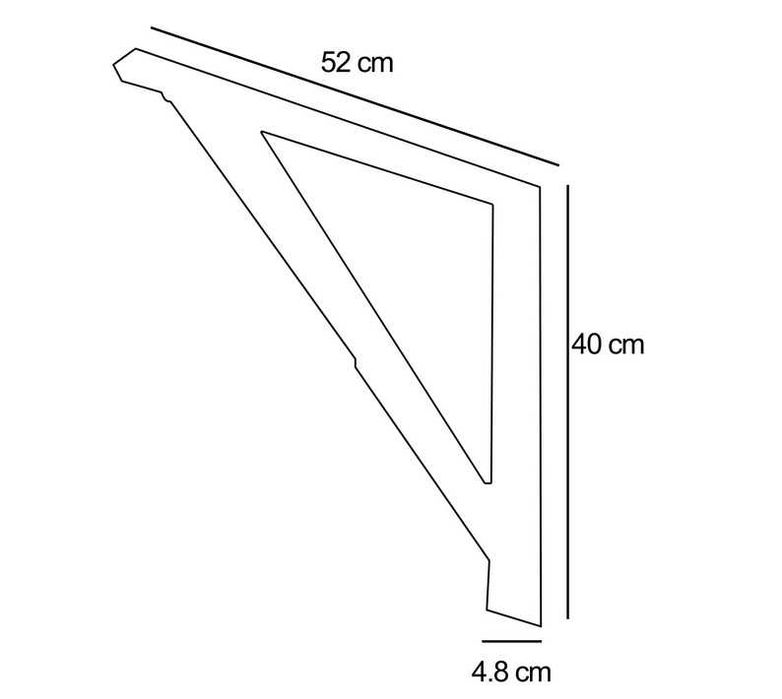 2 Tampos de Mesa Fenolico c/ Suporte de Parede Basculante até 200 kg