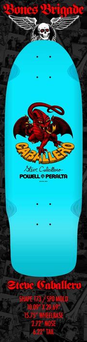 Powell Peralta skateboard deck Caballero 15th Series Deck - Sky Blue