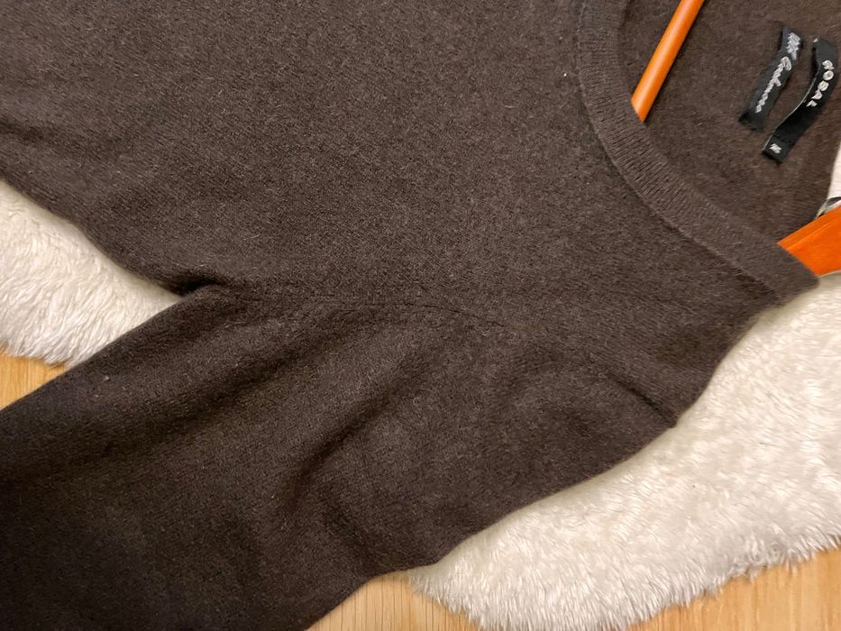 Светр лонг джемпер кашемір, шоколадного кольору, розмір S