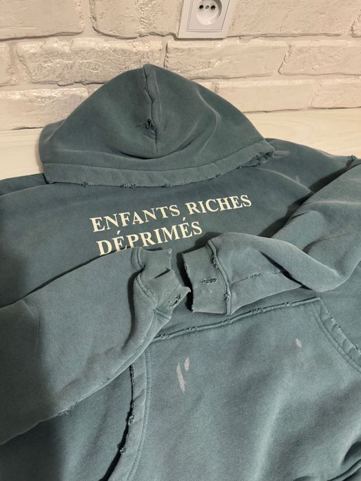 enfants riches deprimes logo hoodie green erd