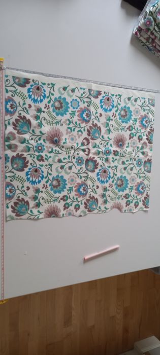 Welur tapicerski kwiaty łowickie na nerki torby plecaki