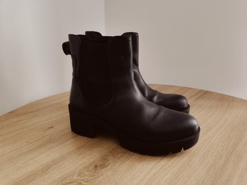 Botki czarne stylowe 39 eleganckie buty damskie
