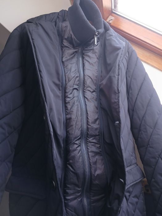 Ciemnogranatowa kurtka pikowanie Bytom