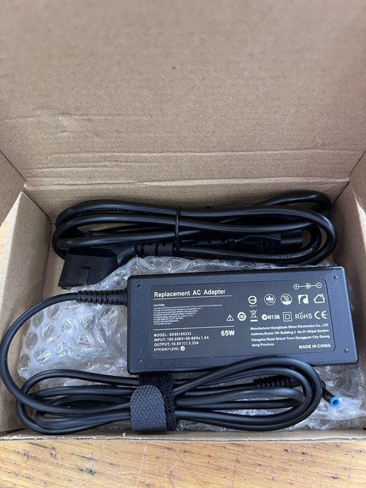 Carregador adaptador HP 19.5V 3.33A 65W - NOVO