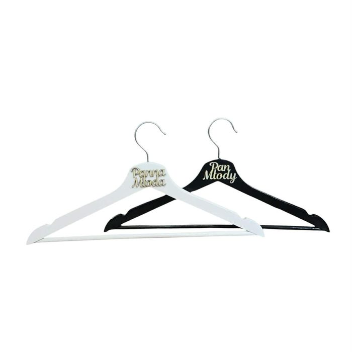 Zestaw wieszaków ślubnych Panna Młoda & Pan Młody