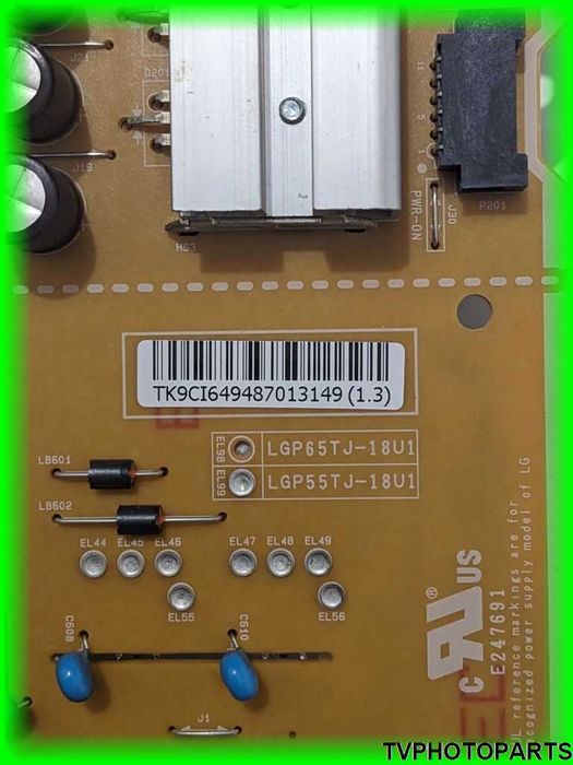 плата блок живлення EAX67865201 (1.6) LGP55TJ-18U1 для LG 55UM7100PLB