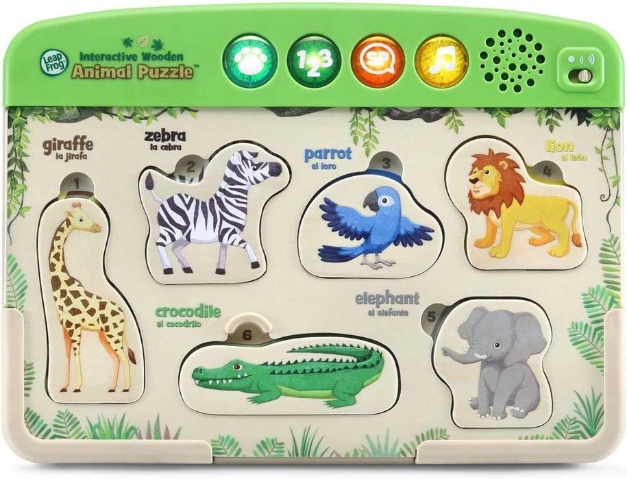 Інтерактивний дерев´яний пазл тварини.LeapFrog Interactive  Animal