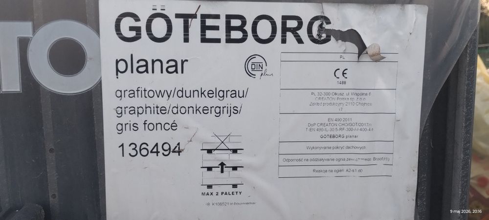 Dachówka creaton GOTEBORG antracyt nowa