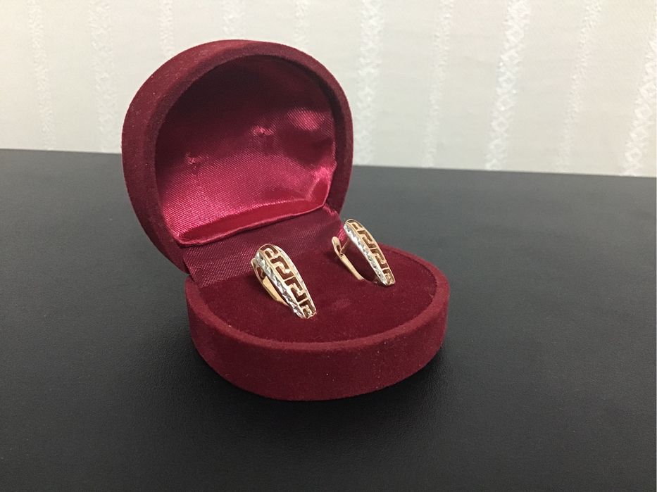 Серьги золото 585 пробы