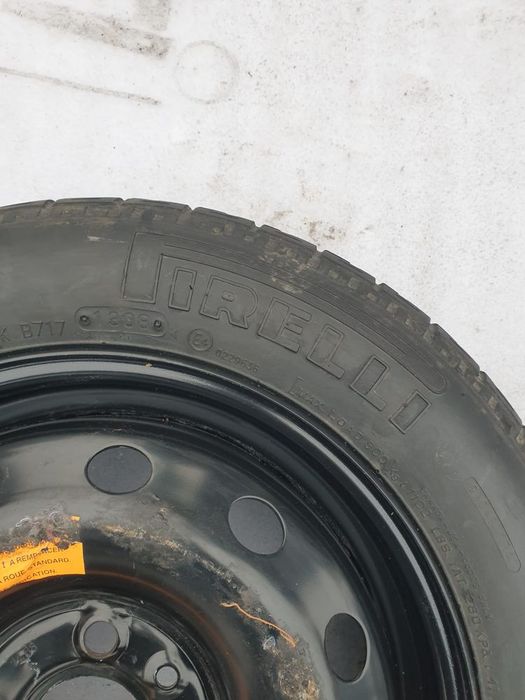 koło dojazdowe fiat 500 135/80 r14 4x98 demontaż