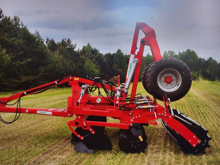 Brona talerzowa hydrauliczna Grano System SHS 4,0 m siłowniki wózek NOWY TYP