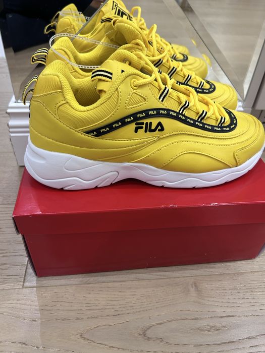 Buty sneakers FILA żòłte skorzane NOWE skorzane rozmiar EU 43