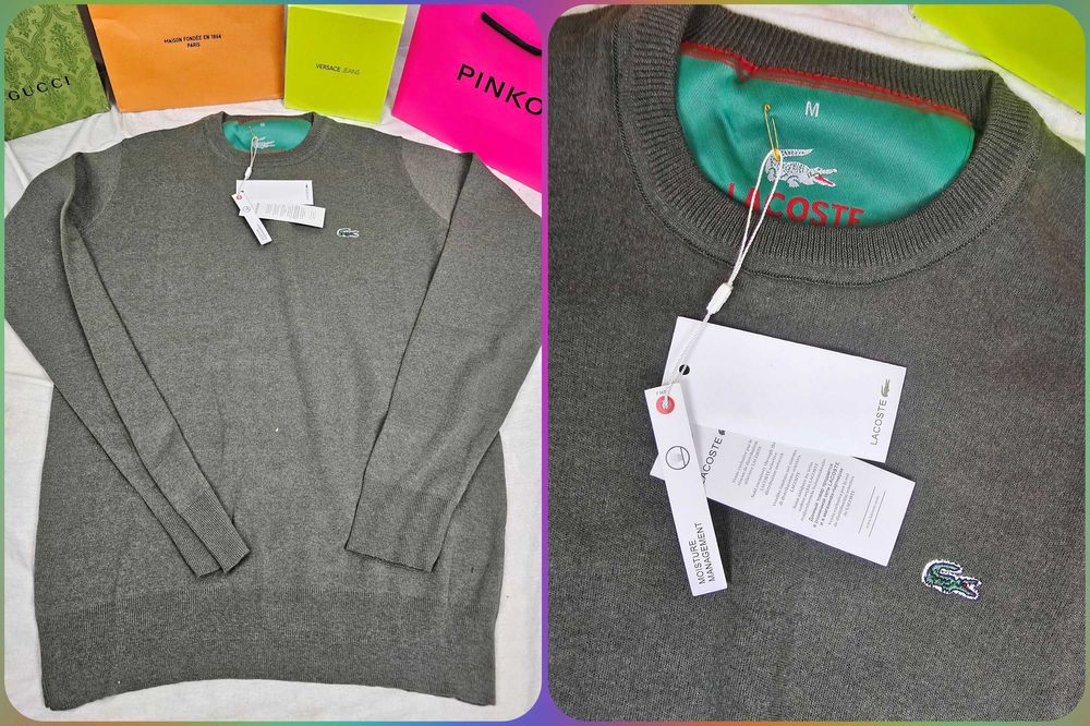 Sweterki męskie Lacoste Ralph Lauren nowość bawełna hit