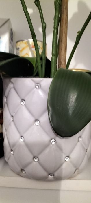 Sztuczny storczyk pięciopedowy w ozdobnej doniczce.hom&you