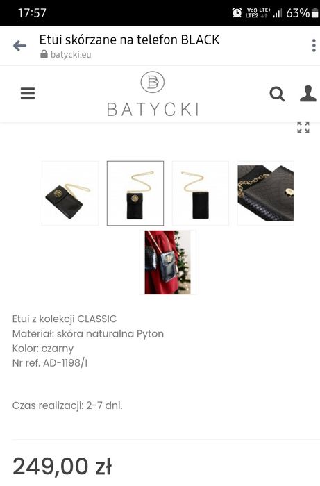 Sprzedam etui skórzane na telefon White BATYCKI