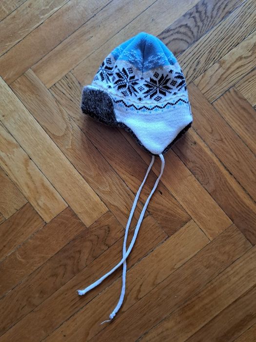 Zimowa czapka 50-51cm gerotex pilotka 3-4lat