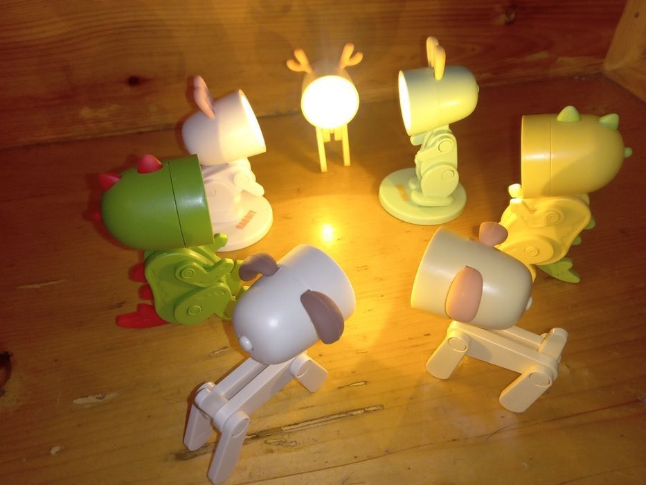 Нічник, ліхтарик: зайчик, олень, собачка