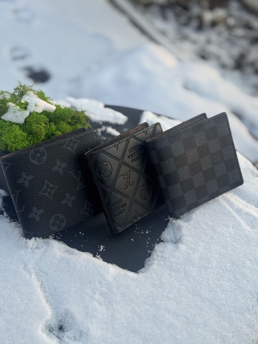 .Гаманець Louis Vuitton чоловічий мужской кошелек Луи Витон черный Лв