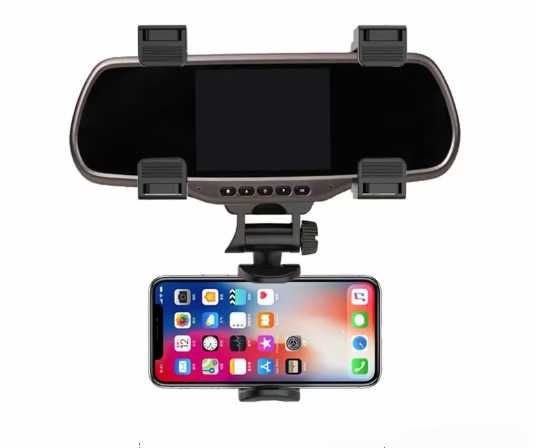 Suporte telemóvel no espelho do carro