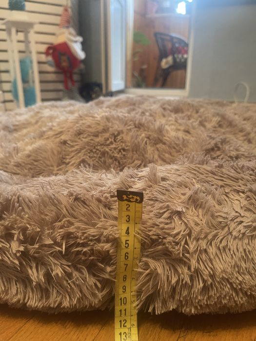 Лежанка Ворс сіра 110 см для великої собаки