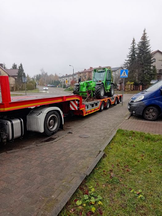 Pomoc drogowa transport niskopodwoziowy kombajnow