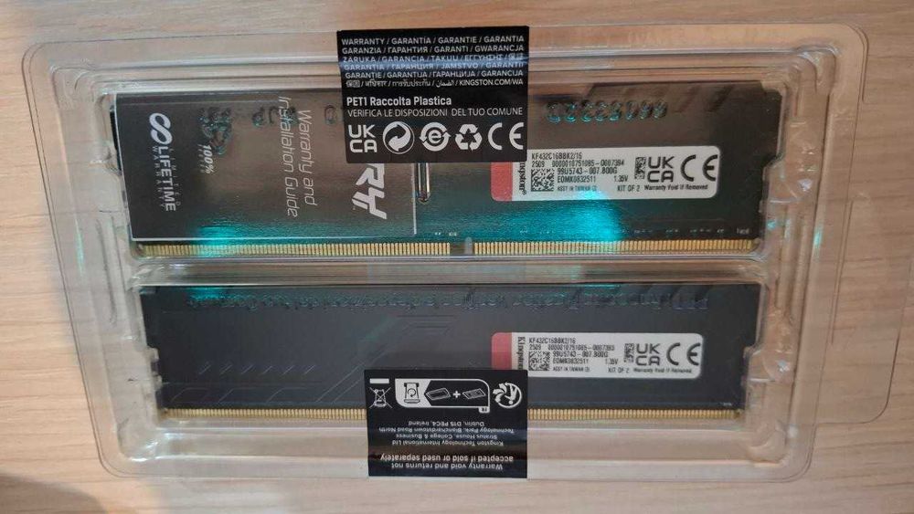 Оперативна пам’ять Kingston Fury DDR4-3200 16384MB PC4-25600 (Kit of 2x8192) Beast Black (KF432C16BBK2/16)