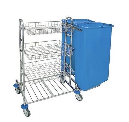 Wózek serwisowy Chromowany