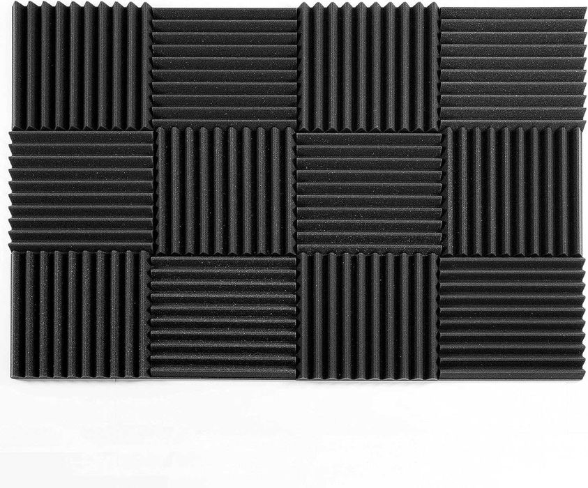 24 Painéis acústicos espuma 30 x 30 x 4 cm