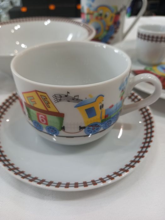 Dziecięcy zestaw śniadaniowy ciuchcia 1/5