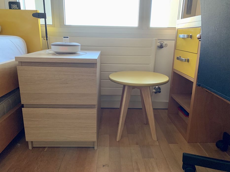 Mesa de cabeceira La Redoute amarela