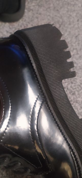 Trapery wiązane czarne lakierowane