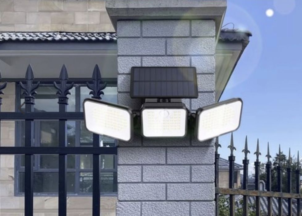 Lampa solarna led mocna potrójna