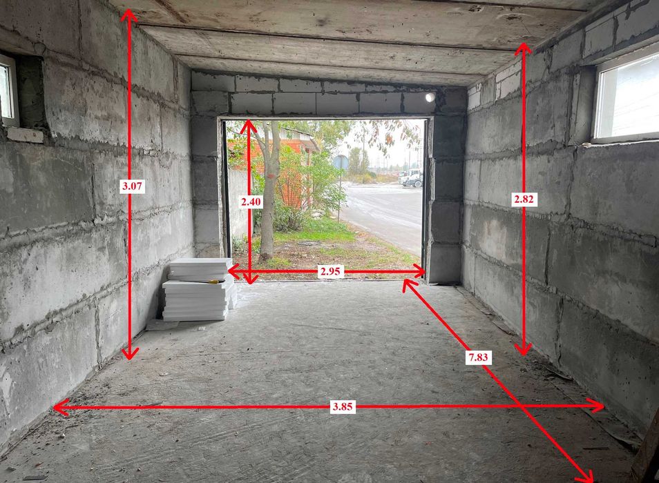Фасадний бетонний бокс/гараж/склад 30 м2 в промзоні м. Вишневе. Без %