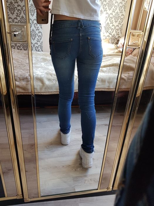 Spodnie rurki jeansowe