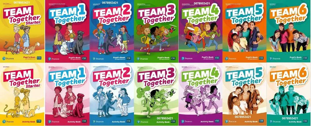 Team Together Starter, 1, 2, 3, 4, 5, 6 Pupil's book + Activity