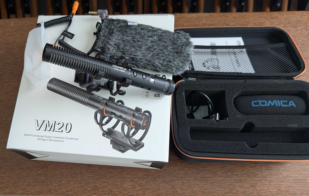 Microfone Comica VM20 como novo