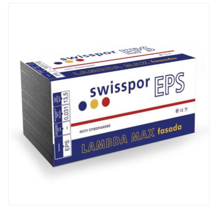 swisspor max fasada 031 Grafitowy 20cm 6 paczek
