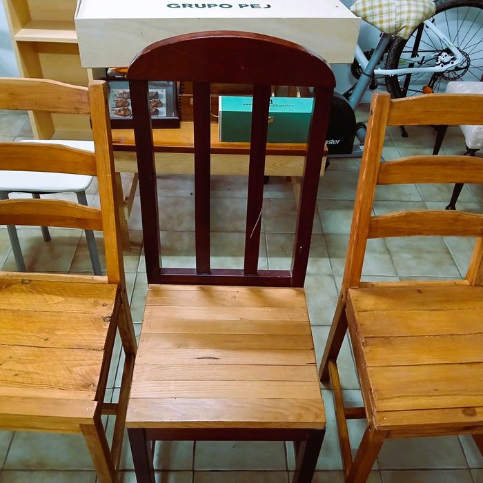 Conjunto de 3 cadeiras de cozinha
