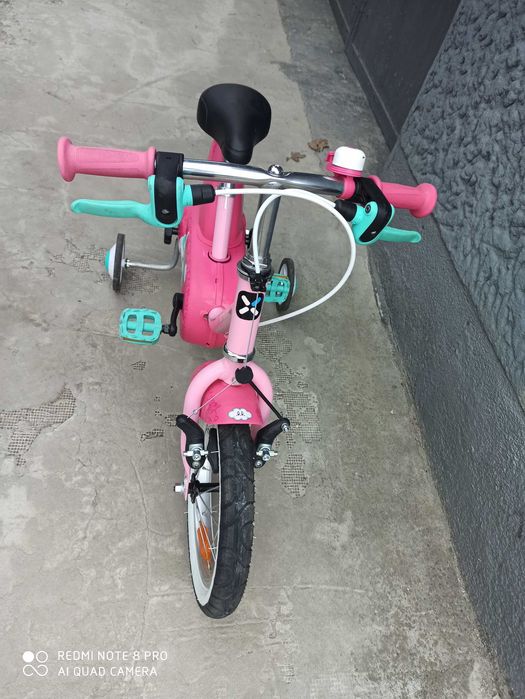 Rowerek 14 cali Btwin Jednorozec + Kolka Boczne ---W Idealnym Stanie