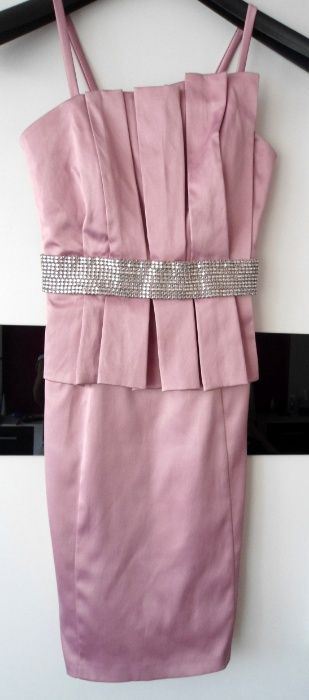 sukienka - pudrowy róż